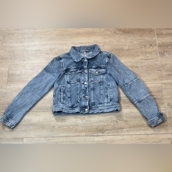 Free People Women’s Rumors Denim Jacket Size Medium - Picture 2 of 7